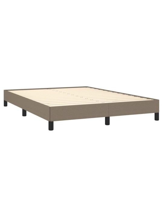 Rám postele bez matrace taupe 140 x 200 cm textil