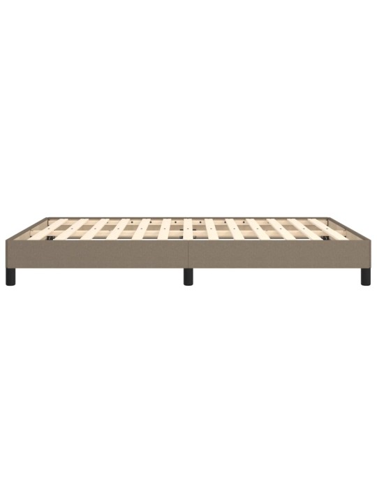 Rám postele bez matrace taupe 140 x 200 cm textil
