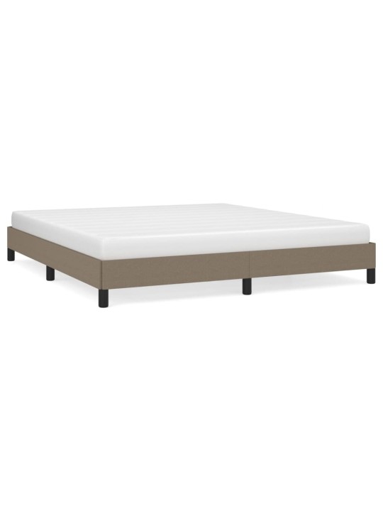 Rám postele bez matrace taupe 160 x 200 cm textil