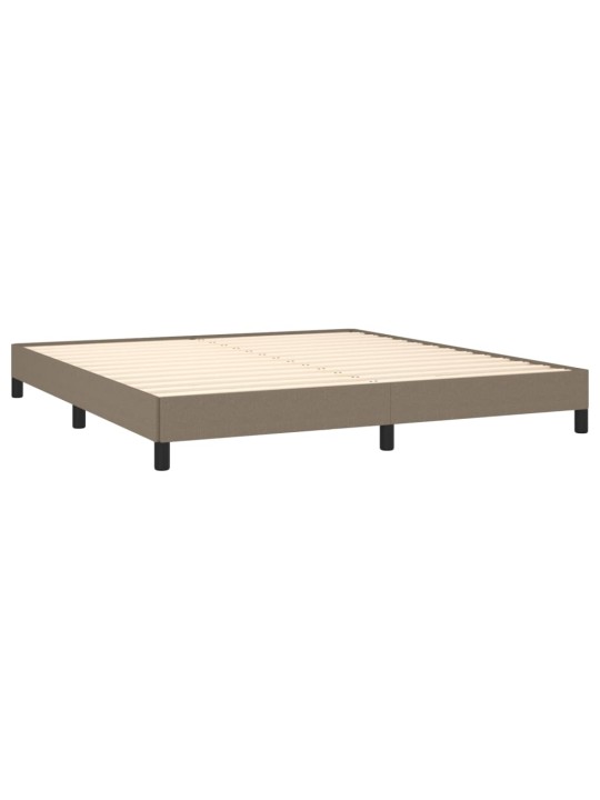 Rám postele bez matrace taupe 160 x 200 cm textil