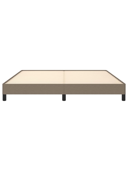Rám postele bez matrace taupe 160 x 200 cm textil