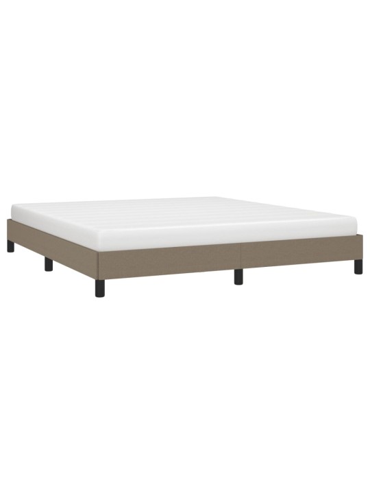 Rám postele bez matrace taupe 180 x 200 cm textil