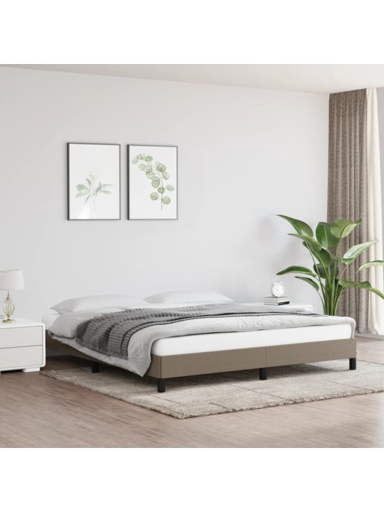 Rám postele bez matrace taupe 180 x 200 cm textil