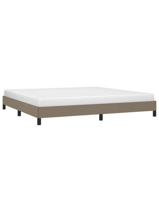 Rám postele bez matrace taupe 200 x 200 cm textil