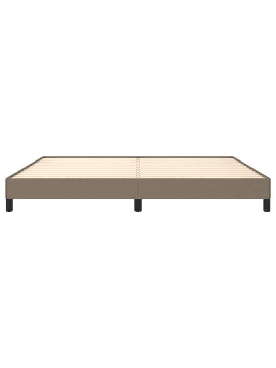 Rám postele bez matrace taupe 200 x 200 cm textil