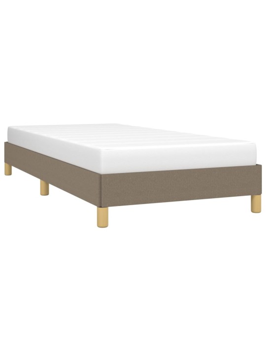 Rám postele bez matrací taupe 90x190 cm textil