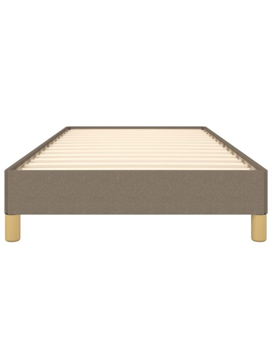 Rám postele bez matrací taupe 90x190 cm textil