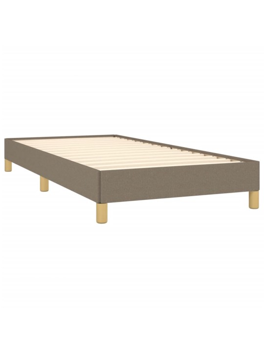 Rám postele bez matrací taupe 90x200 cm textil