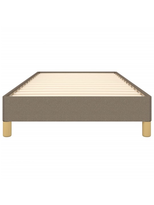 Rám postele bez matrací taupe 90x200 cm textil