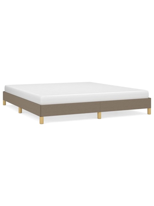 Rám postele bez matrace taupe 180 x 200 cm textil