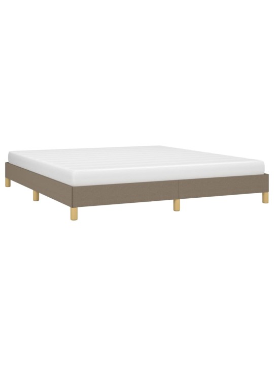Rám postele bez matrace taupe 180 x 200 cm textil