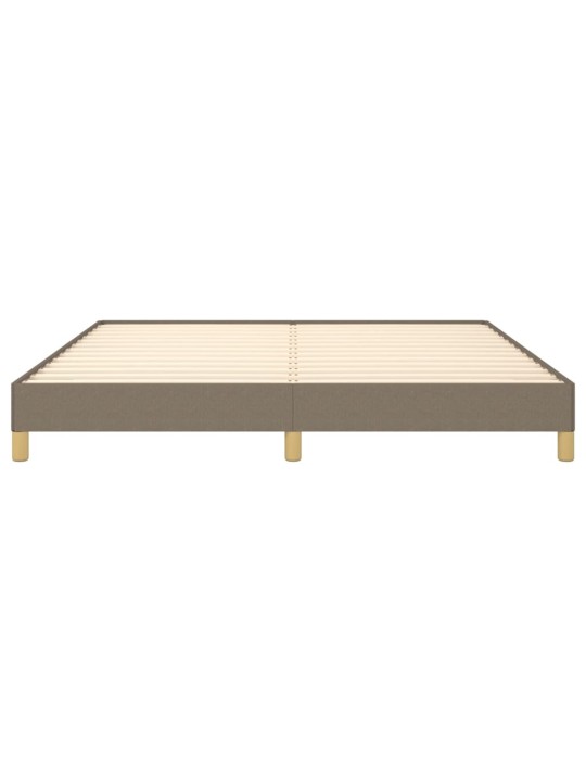 Rám postele bez matrace taupe 180 x 200 cm textil