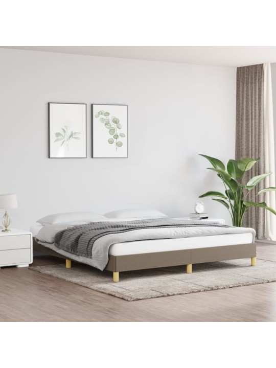 Rám postele bez matrace taupe 180 x 200 cm textil