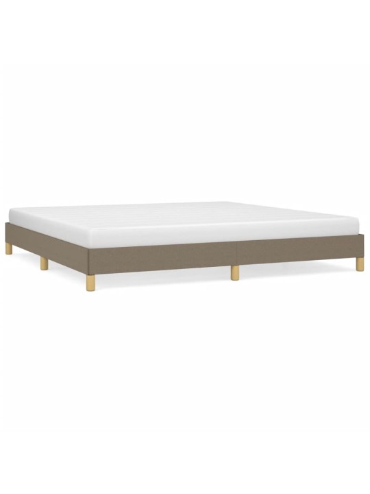 Rám postele bez matrace taupe 200 x 200 cm textil