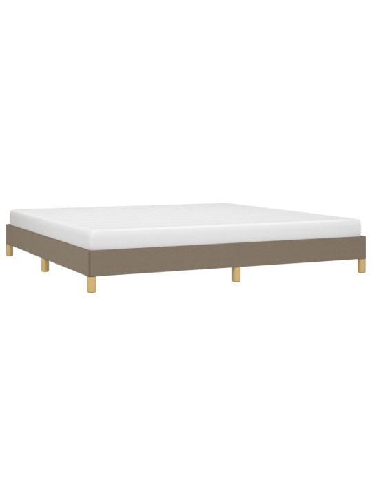 Rám postele bez matrace taupe 200 x 200 cm textil