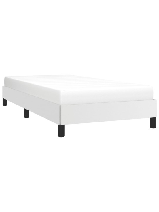 Rám postele bílý 80 x 200 cm umělá kůže