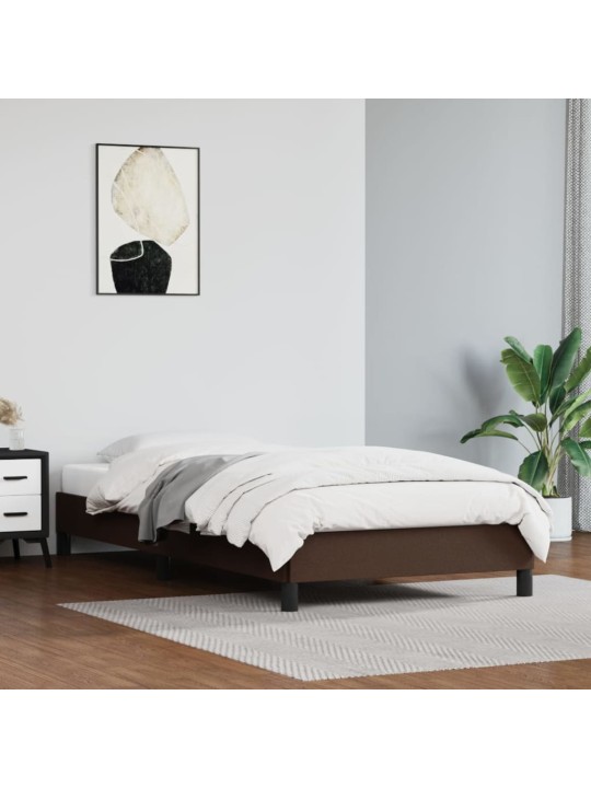 Rám postele hnědý 80 x 200 cm umělá kůže