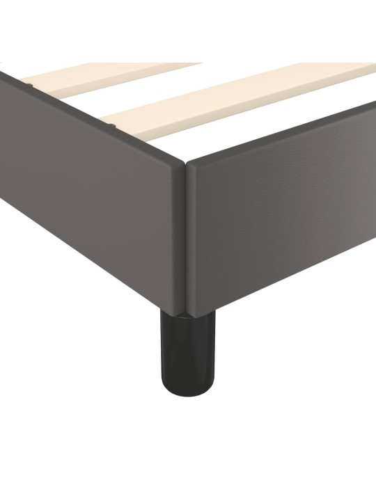 Rám postele šedý 80 x 200 cm umělá kůže