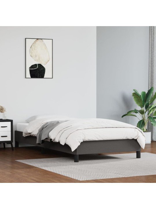 Rám postele šedý 80 x 200 cm umělá kůže