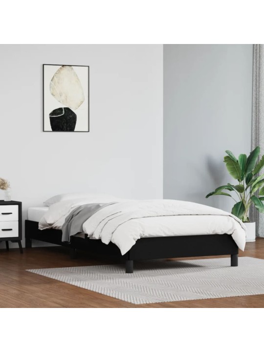 Rám postele černý 90 x 200 cm umělá kůže
