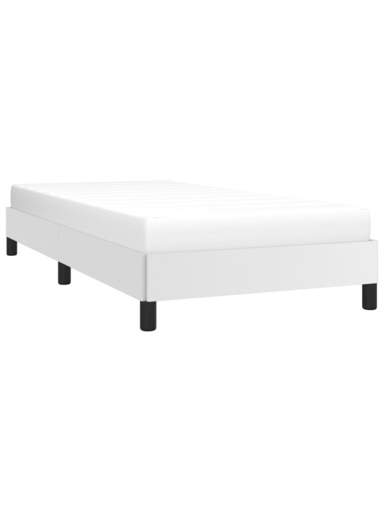 Rám postele bílý 90 x 200 cm umělá kůže