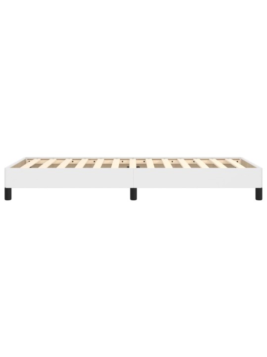 Rám postele bílá 100 x 200 cm umělá kůže