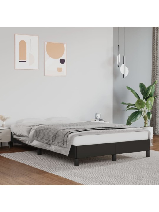 Rám postele černý 120 x 200 cm umělá kůže