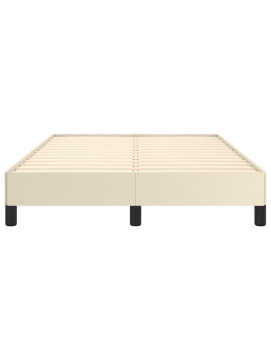 Rám postele krémový 120x200 cm umělá kůže