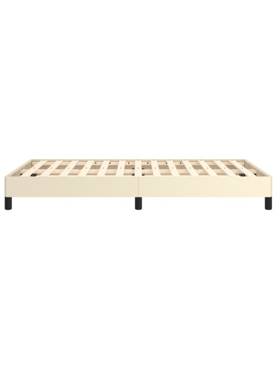 Rám postele krémový 120x200 cm umělá kůže
