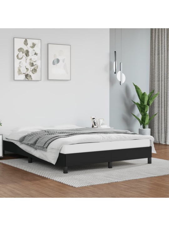 Rám postele černá 140 x 200 cm umělá kůže