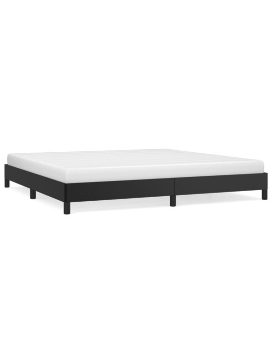 Rám postele černá 200 x 200 cm umělá kůže