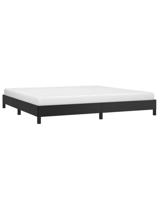 Rám postele černá 200 x 200 cm umělá kůže