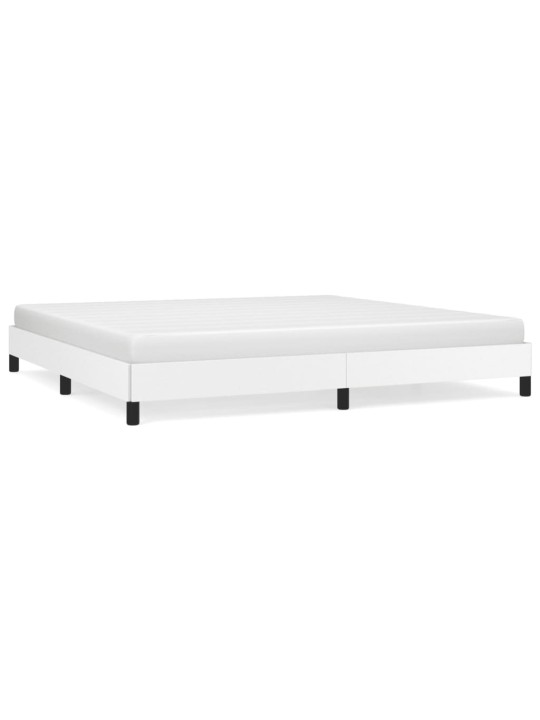 Rám postele bílá 200 x 200 cm umělá kůže