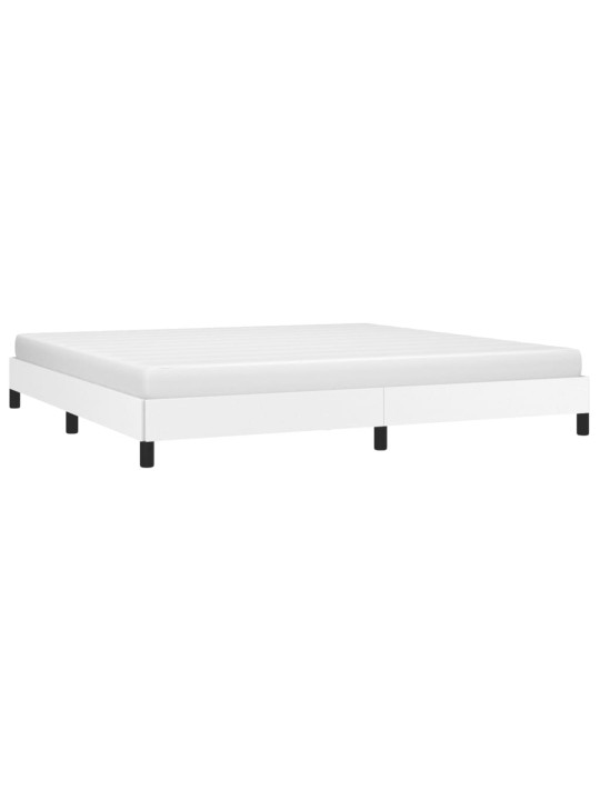 Rám postele bílá 200 x 200 cm umělá kůže