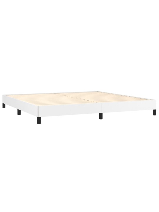 Rám postele bílá 200 x 200 cm umělá kůže