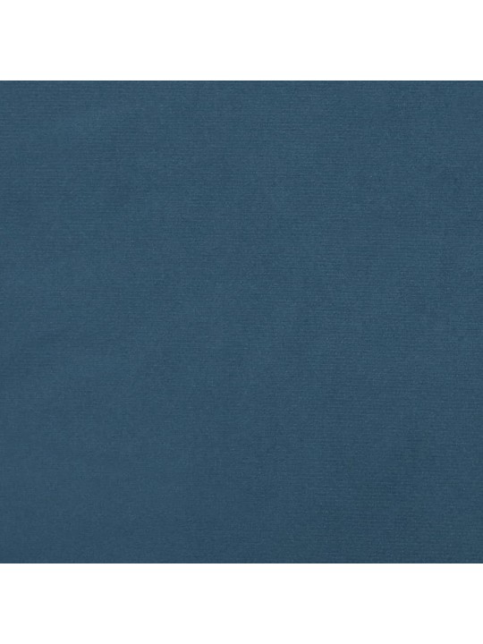 Rám postele bez matrace tmavě modrý 120 x 200 cm samet
