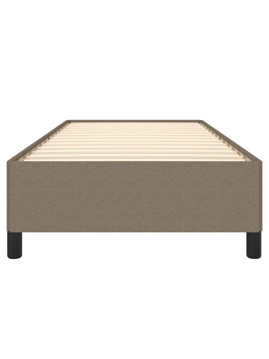 Rám postele bez matrací taupe 80x200 cm textil