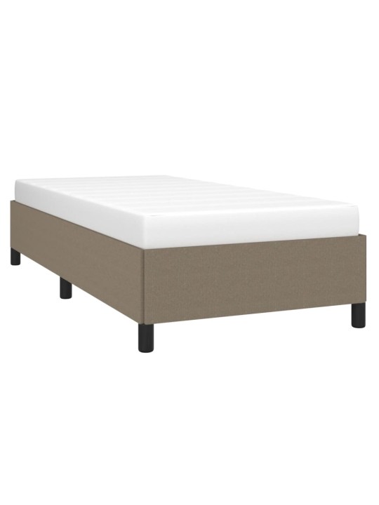 Rám postele bez matrací taupe 90x190 cm textil