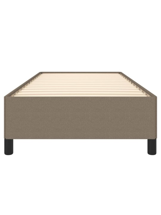 Rám postele bez matrací taupe 90x190 cm textil