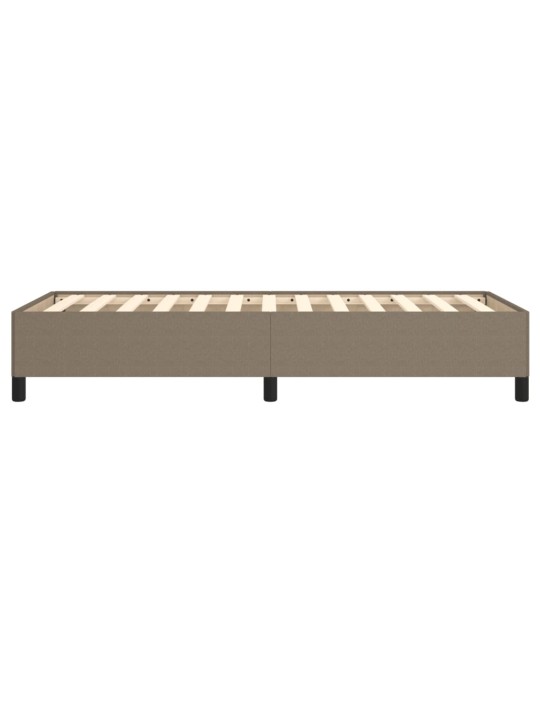 Rám postele bez matrací taupe 90x190 cm textil