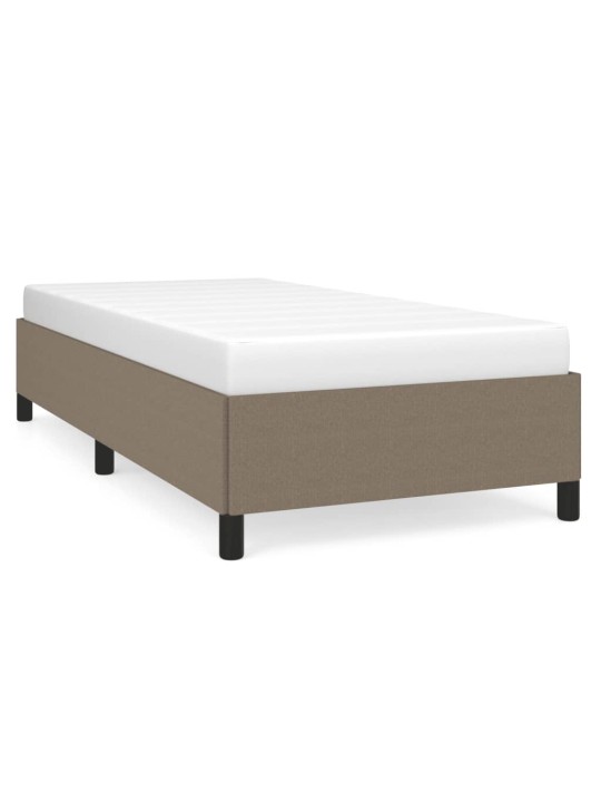 Rám postele bez matrací taupe 90x200 cm textil