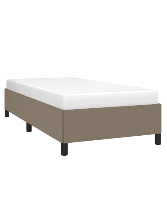 Rám postele bez matrací taupe 90x200 cm textil