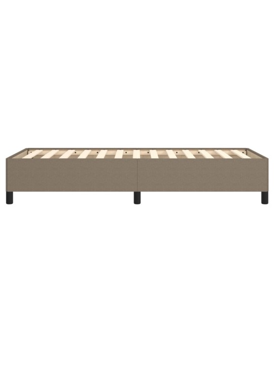 Rám postele bez matrací taupe 90x200 cm textil