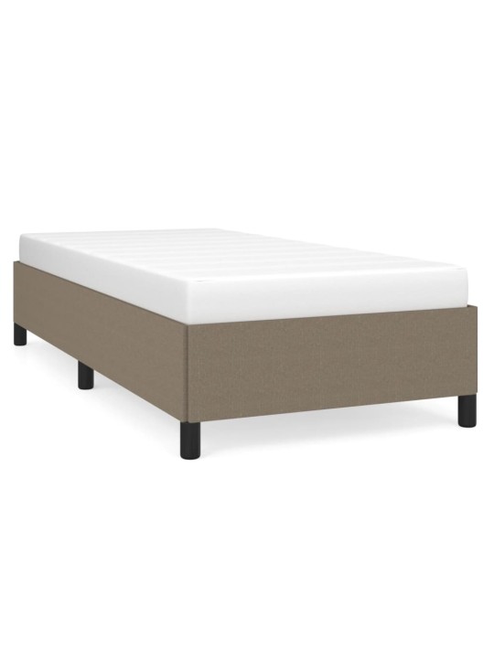 Rám postele bez matrace taupe 100 x 200 cm textil