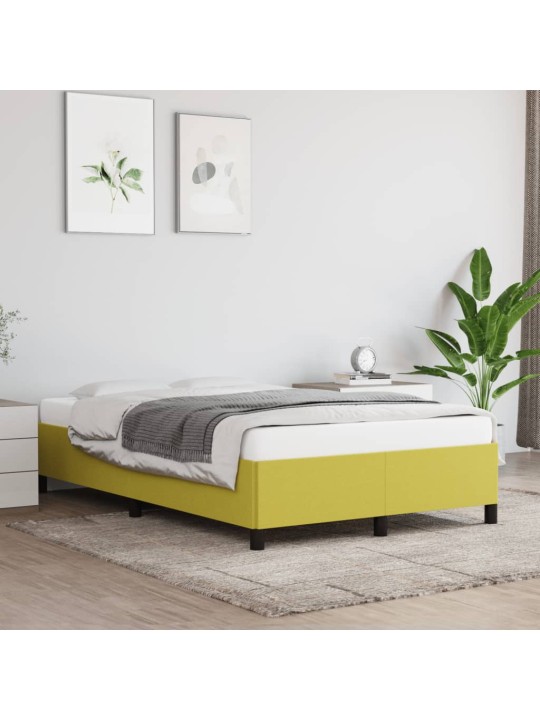 Rám postele bez matrace zelený 120 x 200 cm textil