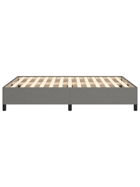 Rám postele bez matrace tmavě šedý 140 x 190 cm textil