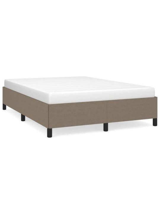 Rám postele bez matrace taupe 140 x 200 cm textil