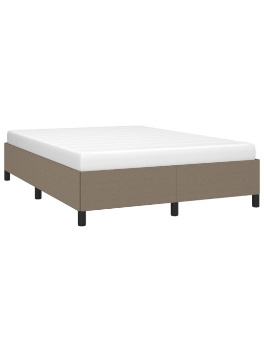Rám postele bez matrace taupe 140 x 200 cm textil