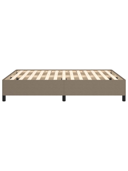 Rám postele bez matrace taupe 140 x 200 cm textil