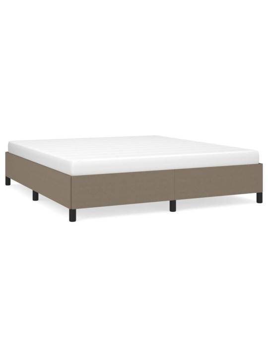 Rám postele bez matrace taupe 160 x 200 cm textil
